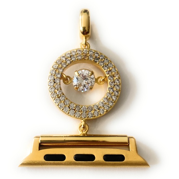 EMJ Accessories Bling Apple Watch Gold Pendant Chain Adapter Necklace Bezel Case 444 Mm